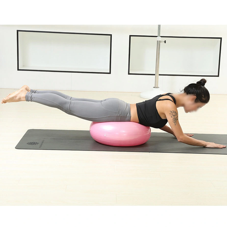 Yoga Donut Ball, Balance, Self-Fitness, Pilates, Childbirth, Treatment, Office Ball Chair, Flexible Seat - Drop, Slip Inflatable Fitness Equipment Esg13080