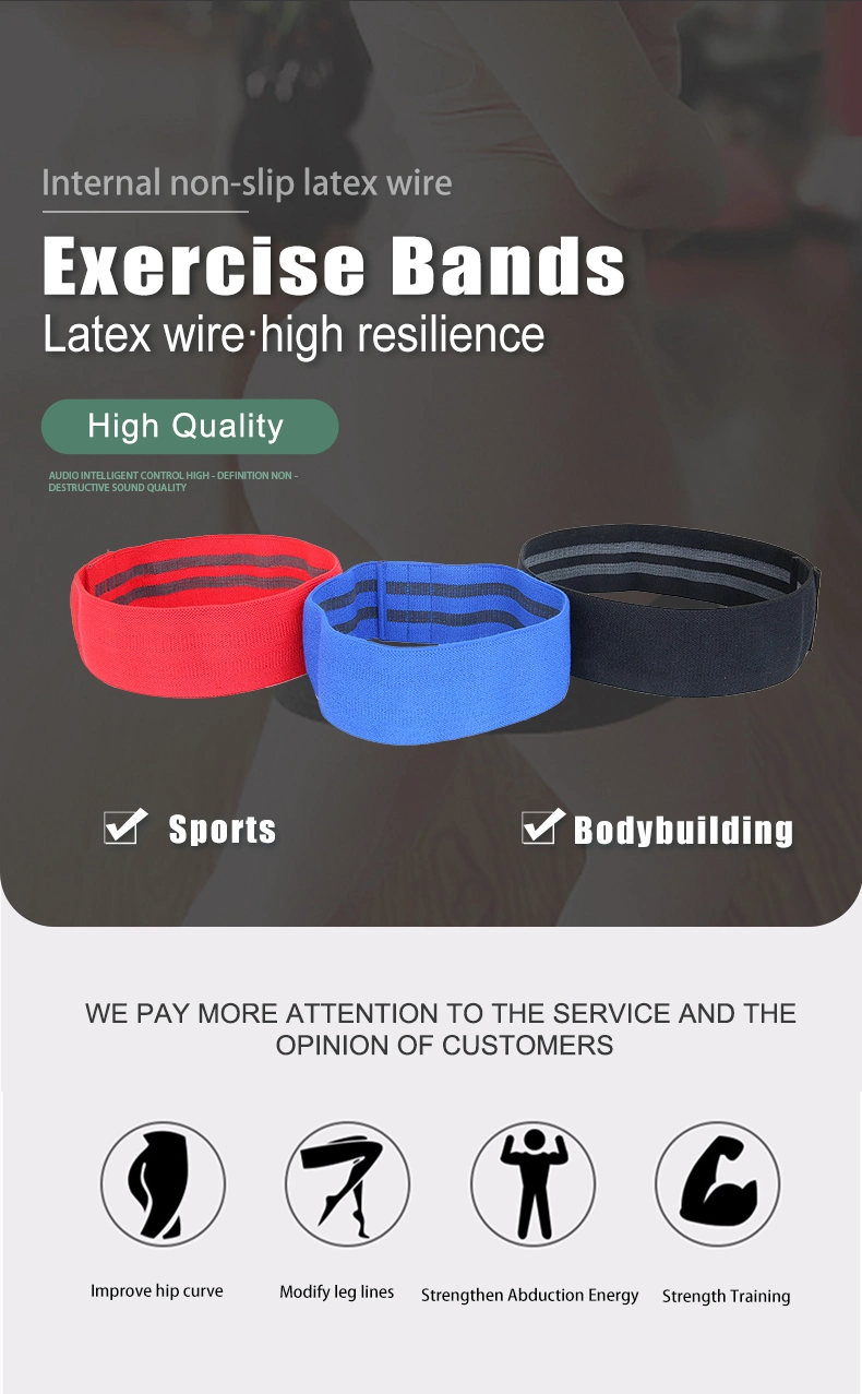 Yoga Stretch Tape Band Resistence Latex Custom Hip Exercise Resistance