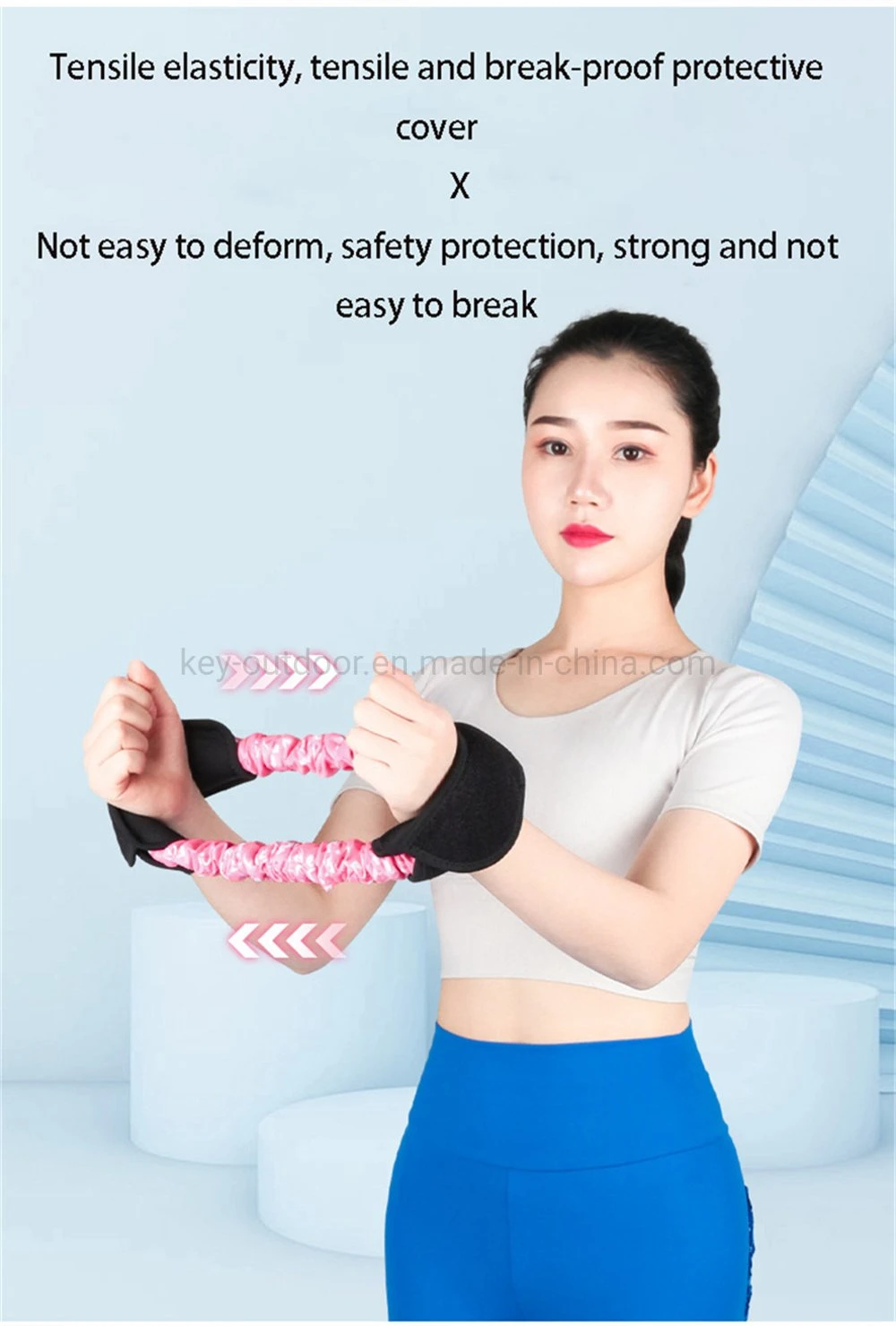 Hip Resistance Bands Exercise Elastic Loop Band Set Anti Slip Fitness Bands Physical Therapy Stretching Practicing