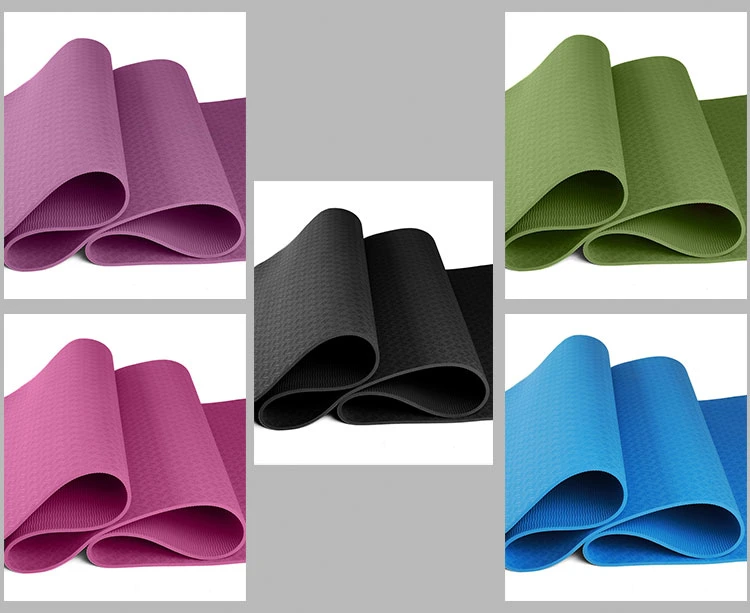 Hot Sale Fitness Anti Slip TPE Yoga Mat Gym Equipment